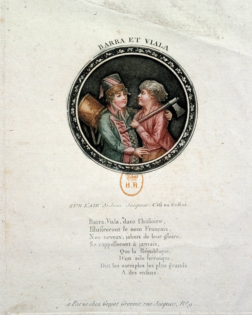 Revolución Francesa: representación de Barra y Viala de Unknown artist