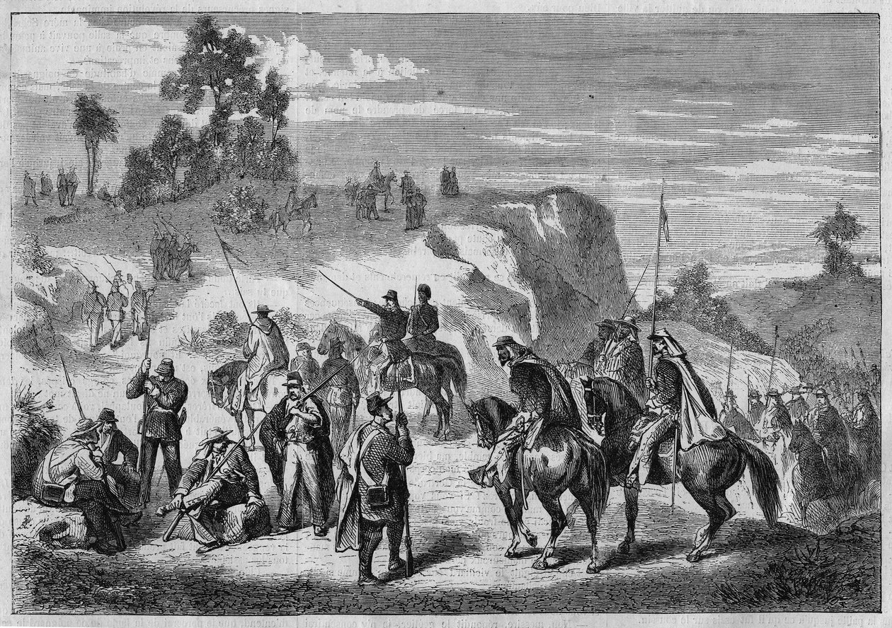 Intervención militar francesa en México contra las tropas del presidente mexicano Juárez en la provincia de Sinaloa de 1862 a 1867. En "L