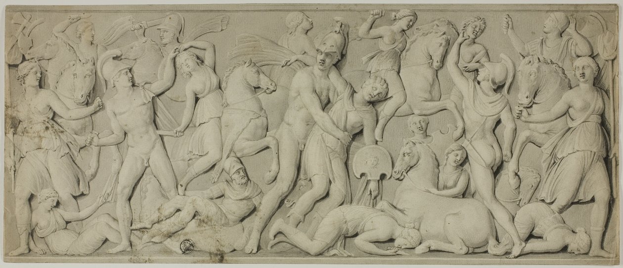 Friso con la Batalla de las Amazonas de Unknown artist
