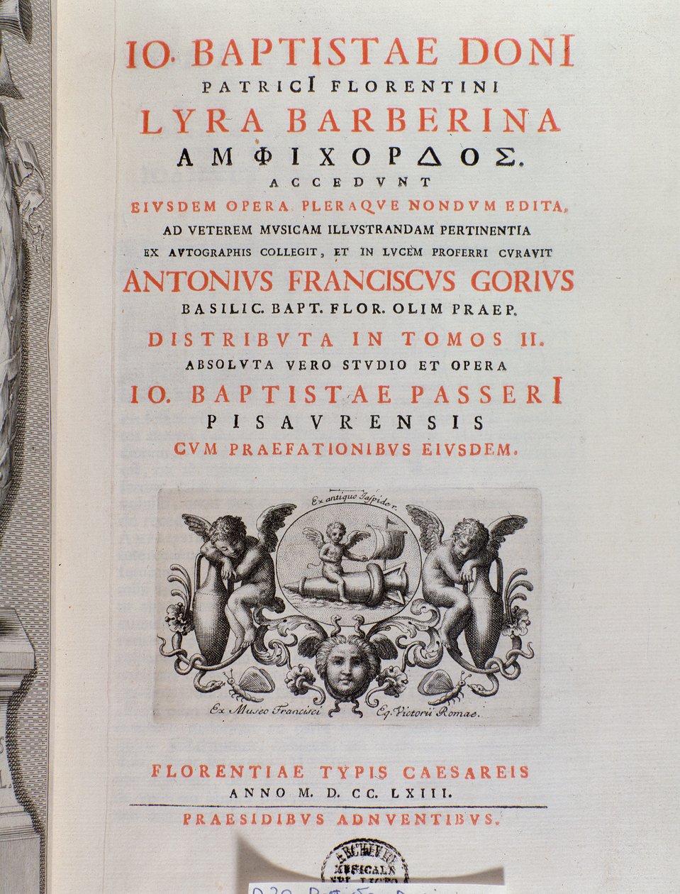 Portada de La Lyra Barberina de Unknown artist