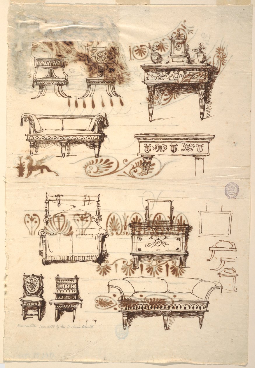 Diseños de muebles de Unknown artist