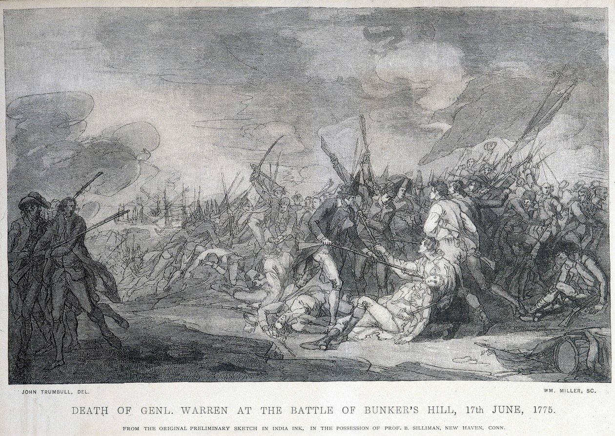 El general Warren murió durante la Batalla de Bunker Hill el 17 de junio de Unknown artist