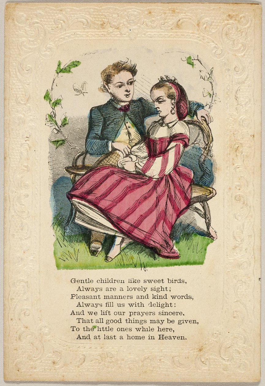 Niños gentiles como dulces pájaros (san valentín) de Unknown artist