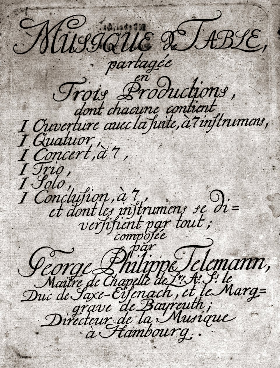 Georg Philipp Telemann. Compositor alemán (Magdeburgo de Unknown artist