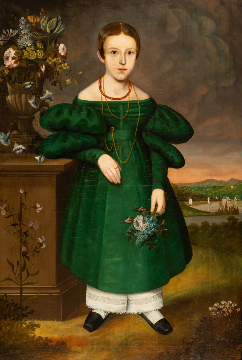 Chica de verde de Unknown artist