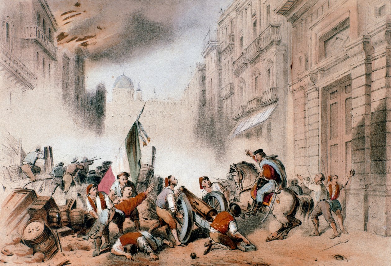 Giuseppe Garibaldi entrando en Palermo, 26 de mayo de 1860 de Unknown artist