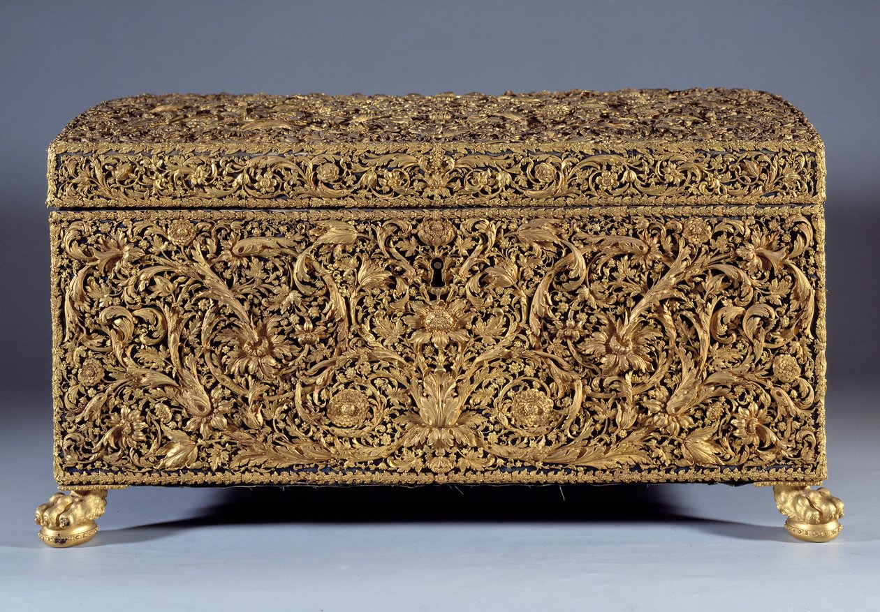 Caja de oro conocida como Ana de Austria ofrecida por el Cardenal Jules Mazarin de Unknown artist