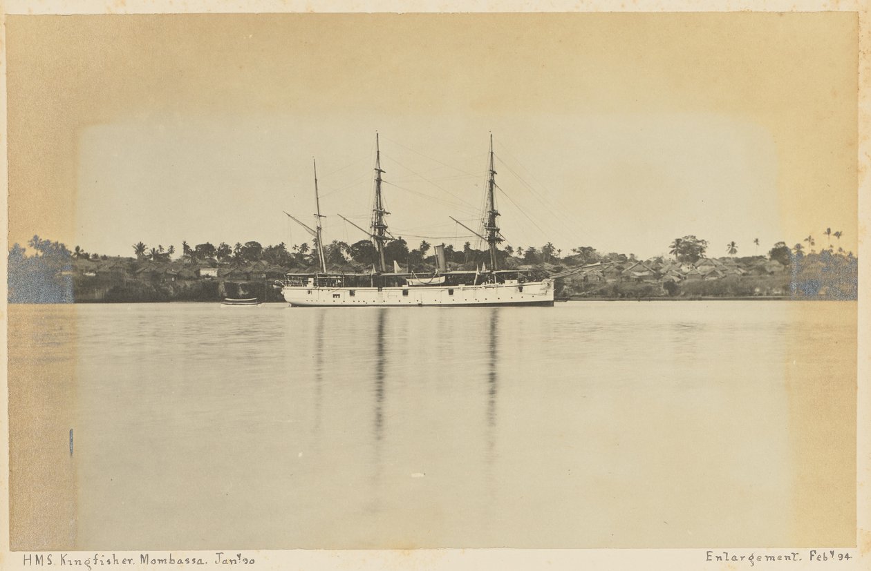 HMS Kingfisher. Mombassa. de Unknown artist