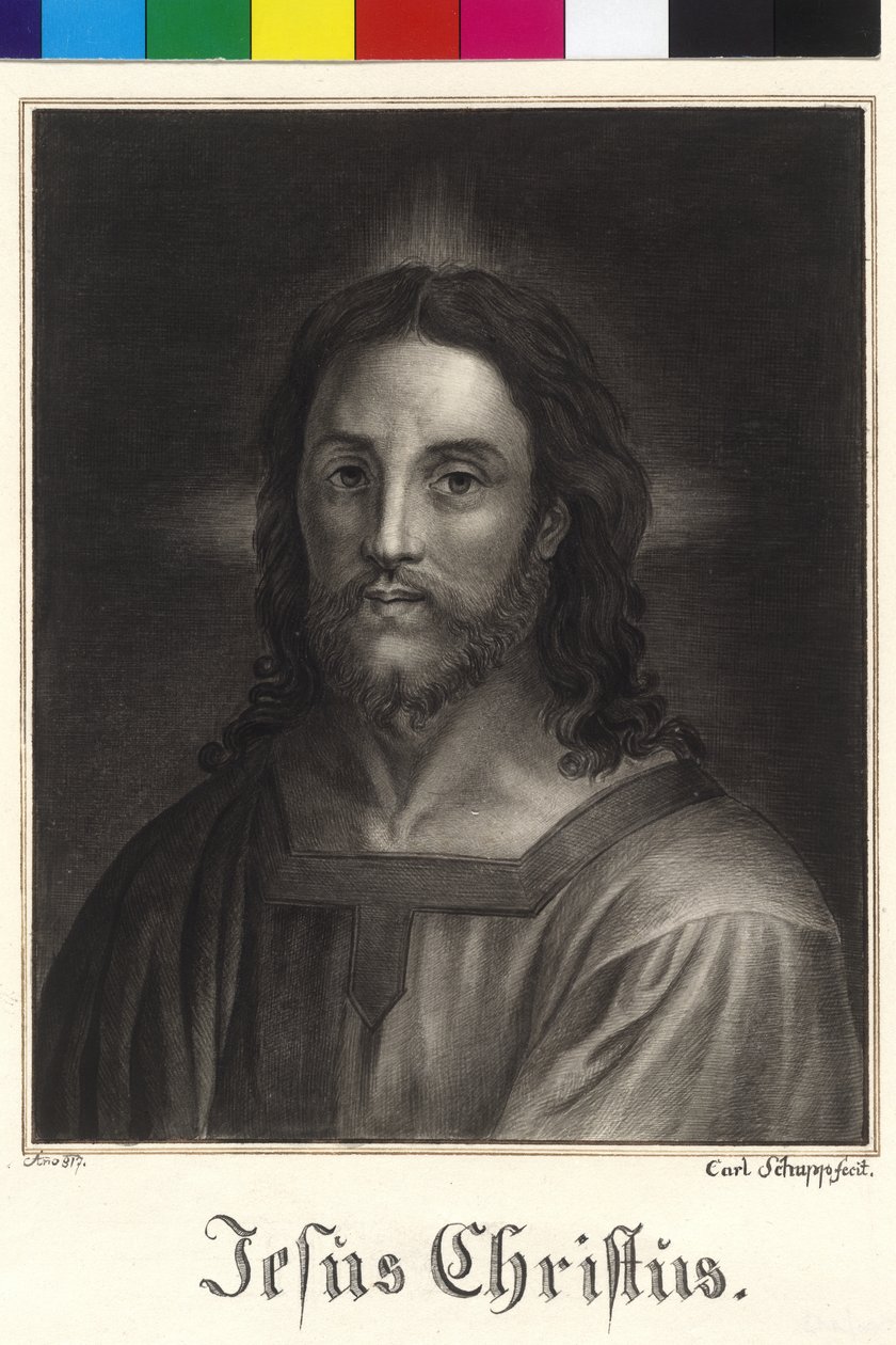 Jesucristo de medio cuerpo de Unknown artist