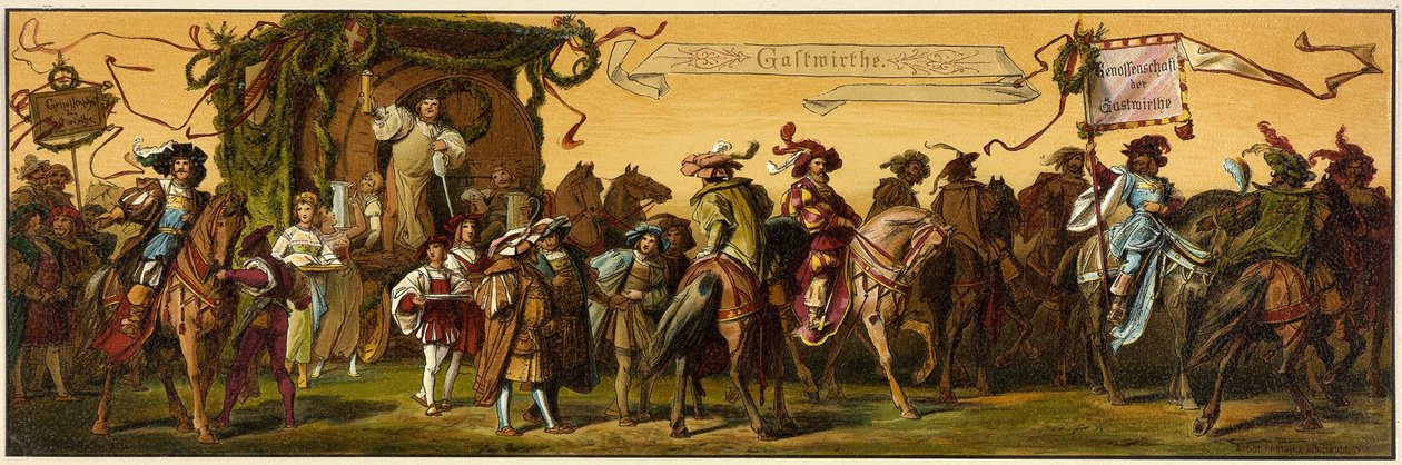 Hans Makarts procesión de la ciudad Viena de Unknown artist