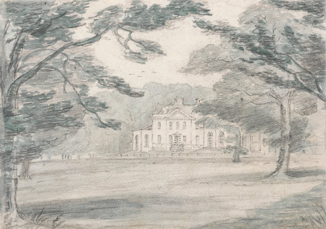 Havering Bower, Essex (Vista de una mansión rural) de Unknown artist