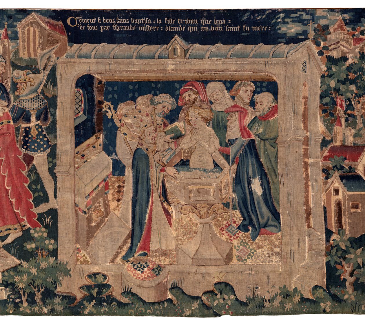 Historia de San Piat y San Eleutherio, Escena 13: bautismo de Blanda de Unknown artist
