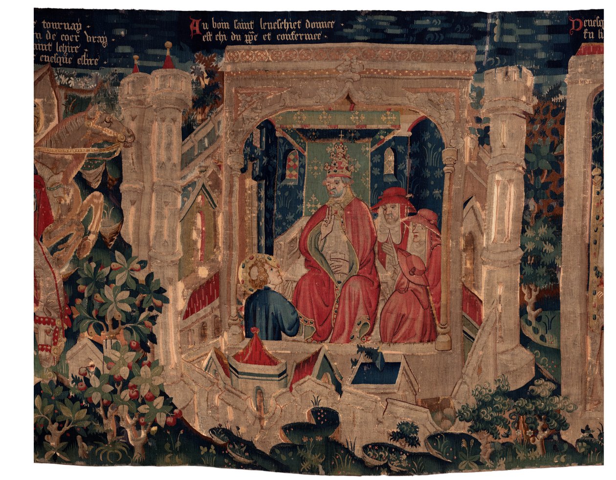 Historia de San Piat y San Eleuterio, Escena 9 San Eleuterio es confirmado como obispo de Tournai de Unknown artist
