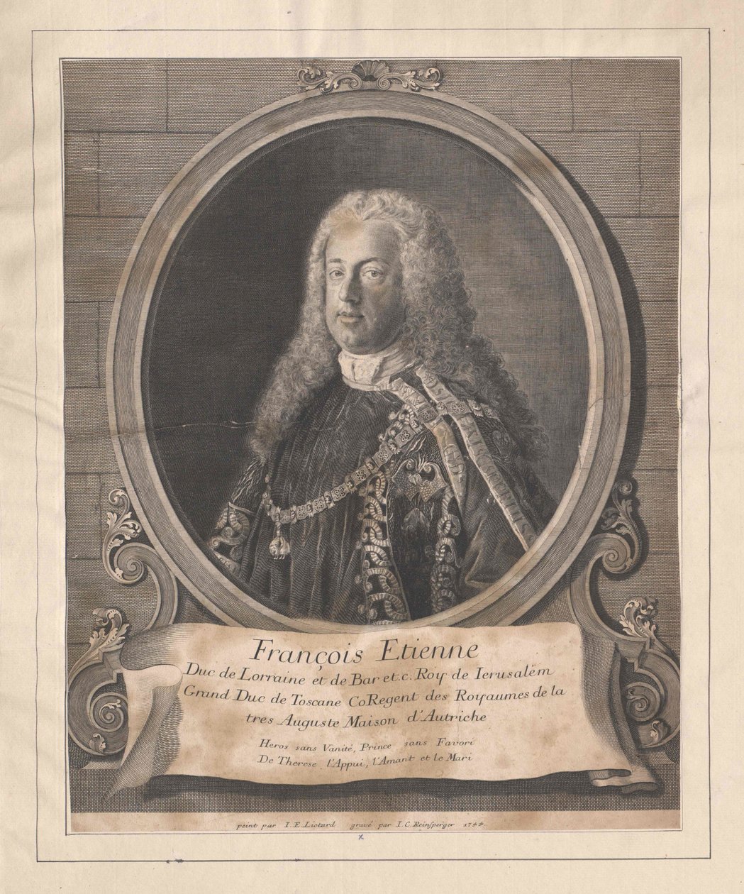 Emperador del Sacro Imperio Romano Germánico Francisco I (huella) de Unknown artist
