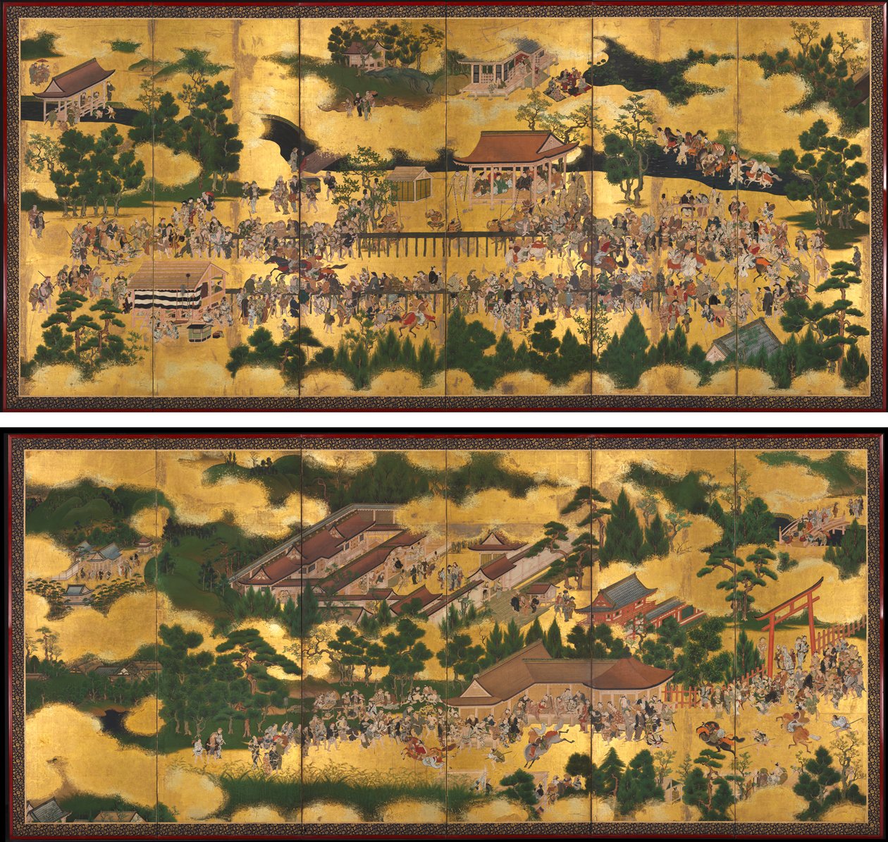 Horse Race at the Kamo Shrine de Unknown artist