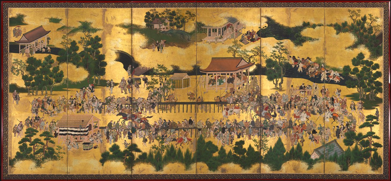 Horse Race at the Kamo Shrine de Unknown artist