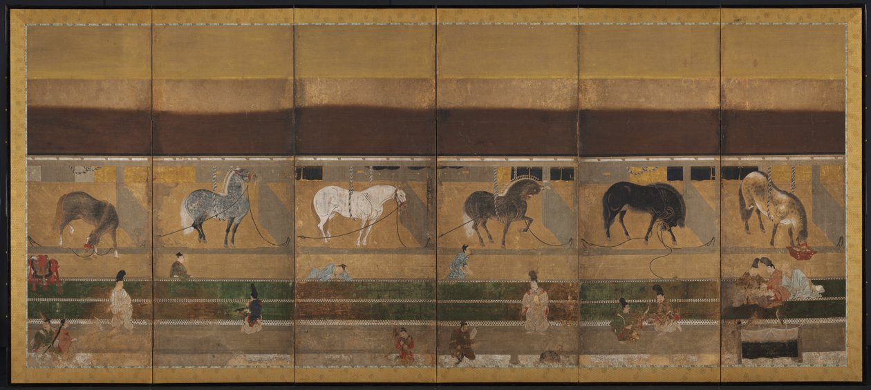 Establo de caballos de Unknown artist