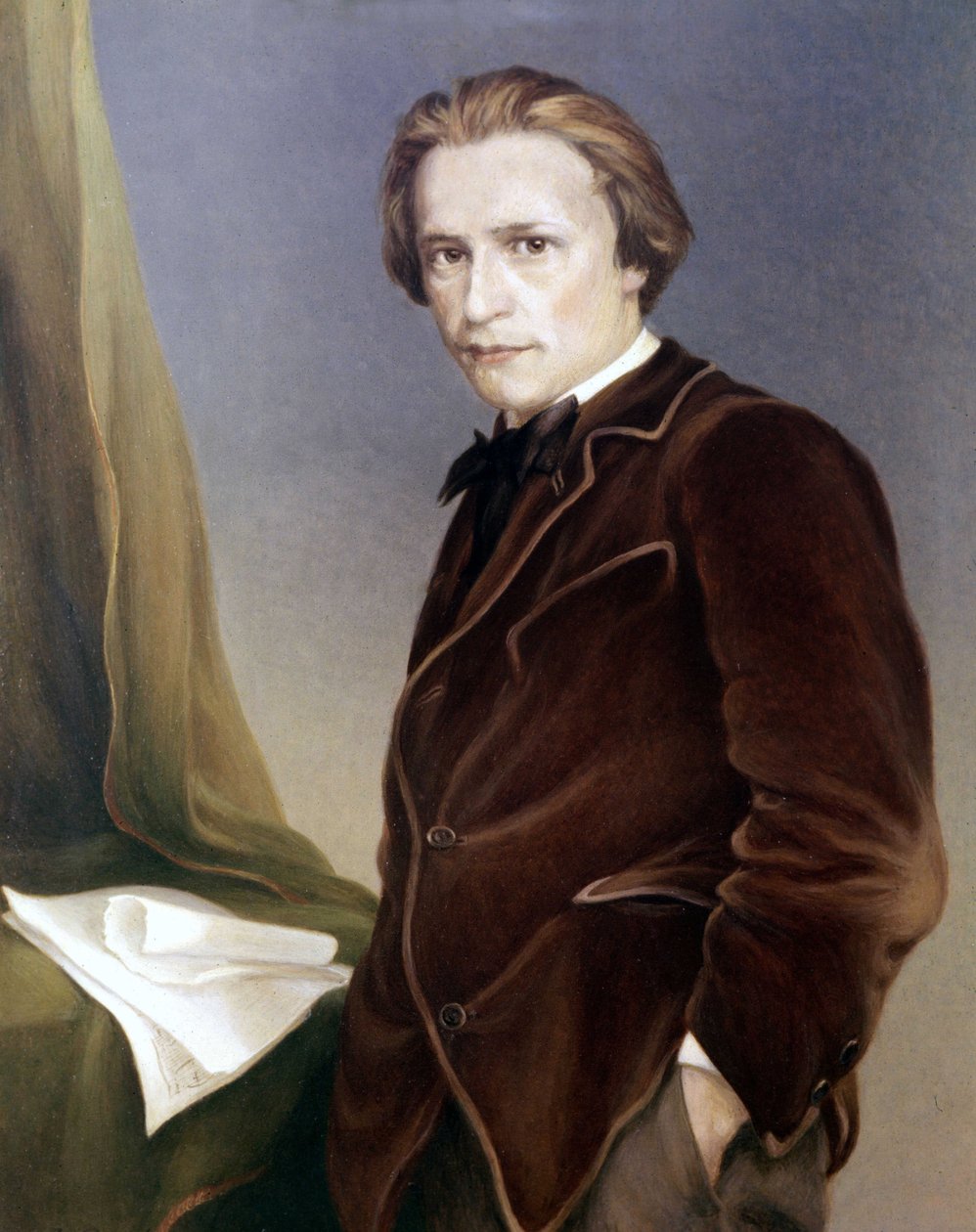 Hugo Wolf, compositor austríaco. 1860 - 1903. Museo Wagner Bayreuth de Unknown artist