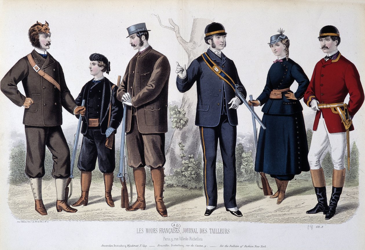 Trajes de caza, "Le Journal des tailors" de Unknown artist