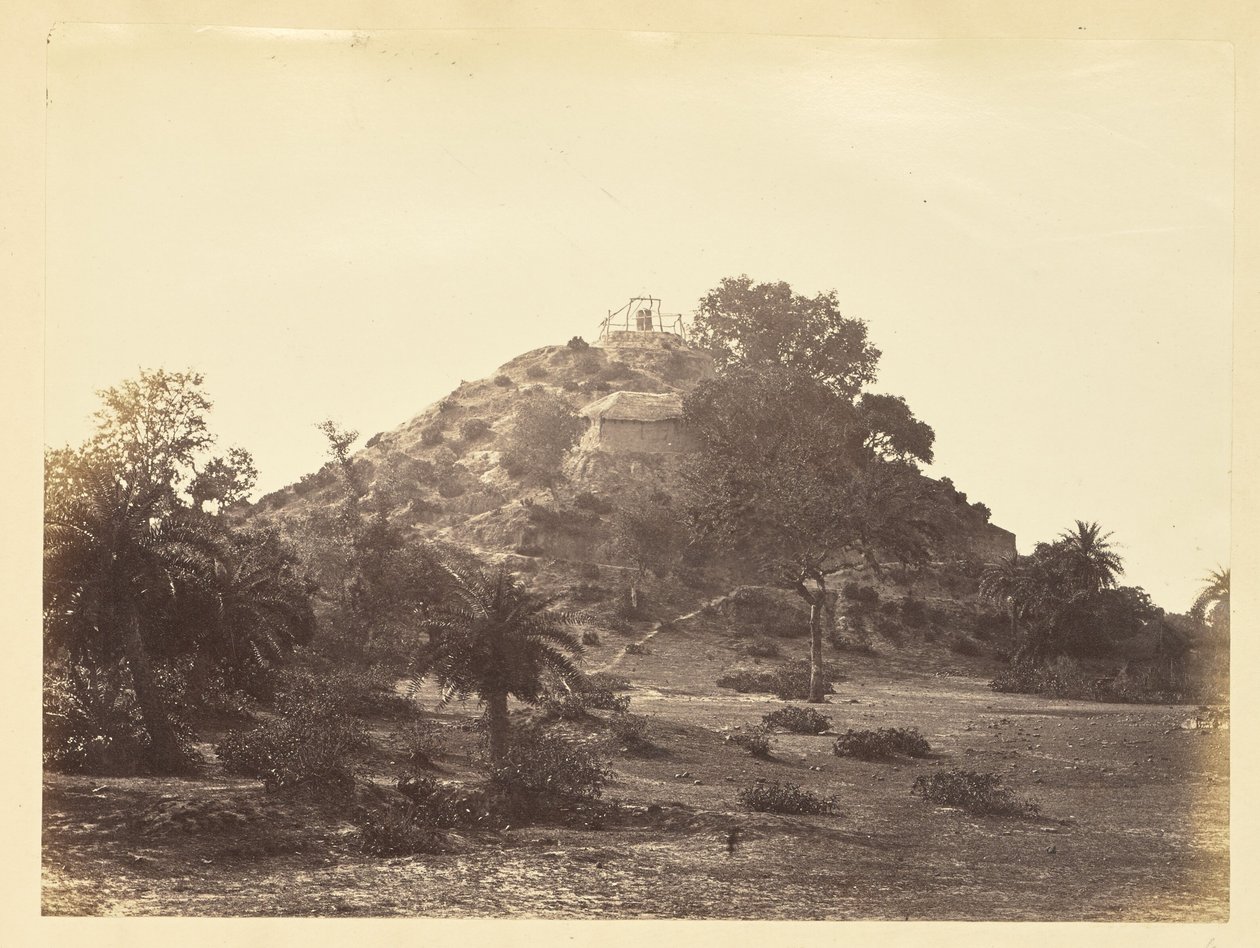 [Cabaña en una ladera, India] de Unknown artist