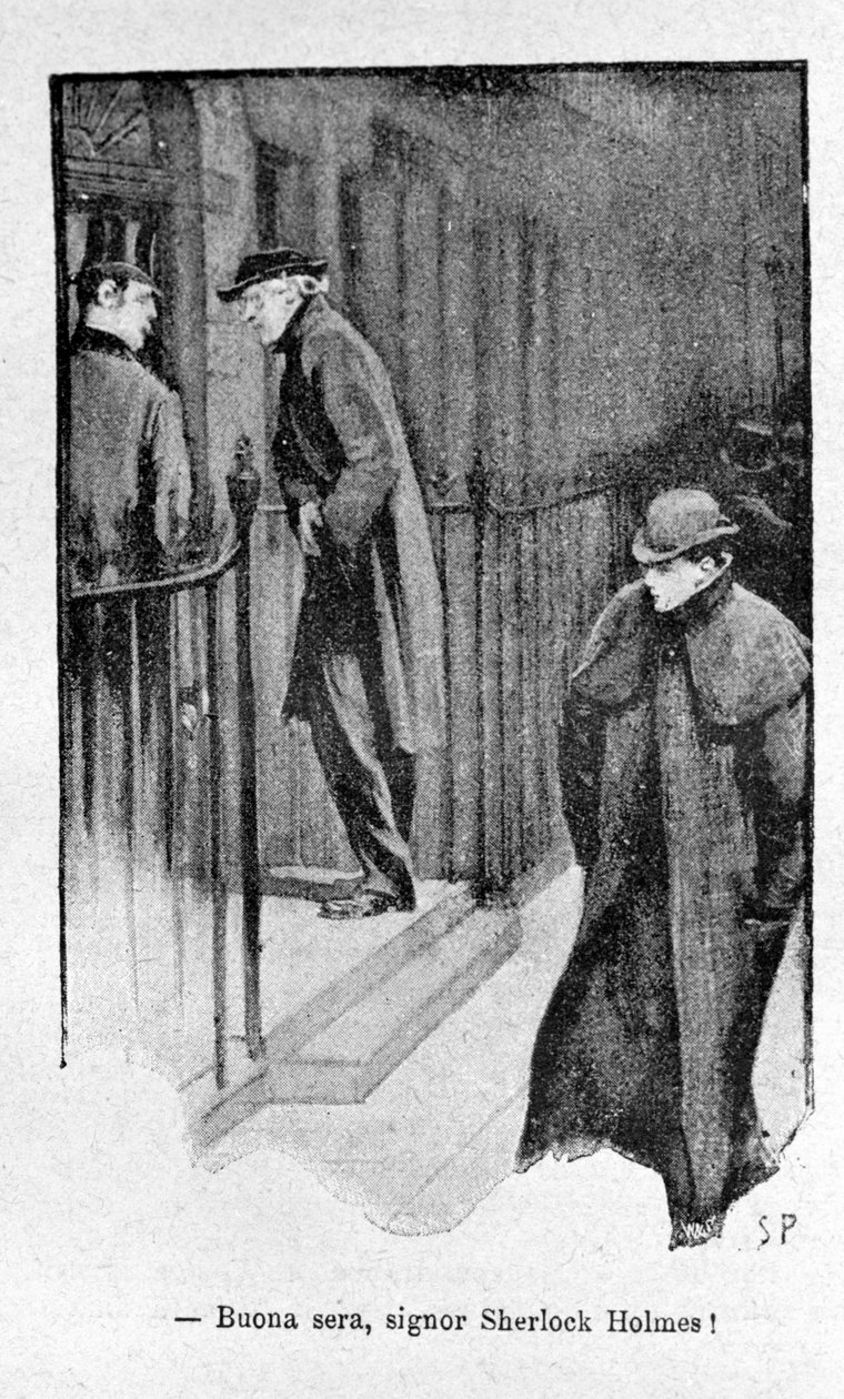 Ilustración del libro Sherlock Holmes. Finales del siglo XIX de Unknown artist