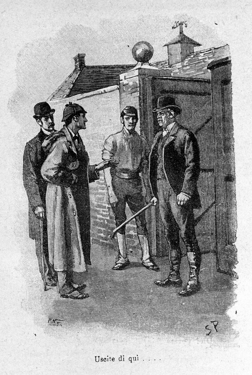 Ilustración del libro Sherlock Holmes. Finales del siglo XIX de Unknown artist