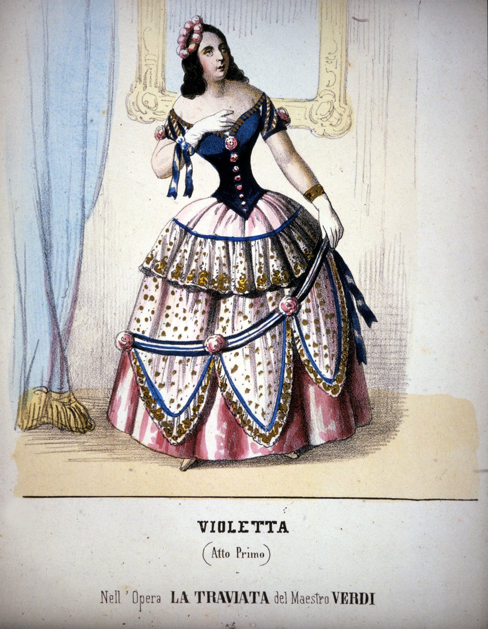 Ilustración del personaje de Violetta Valéry en 