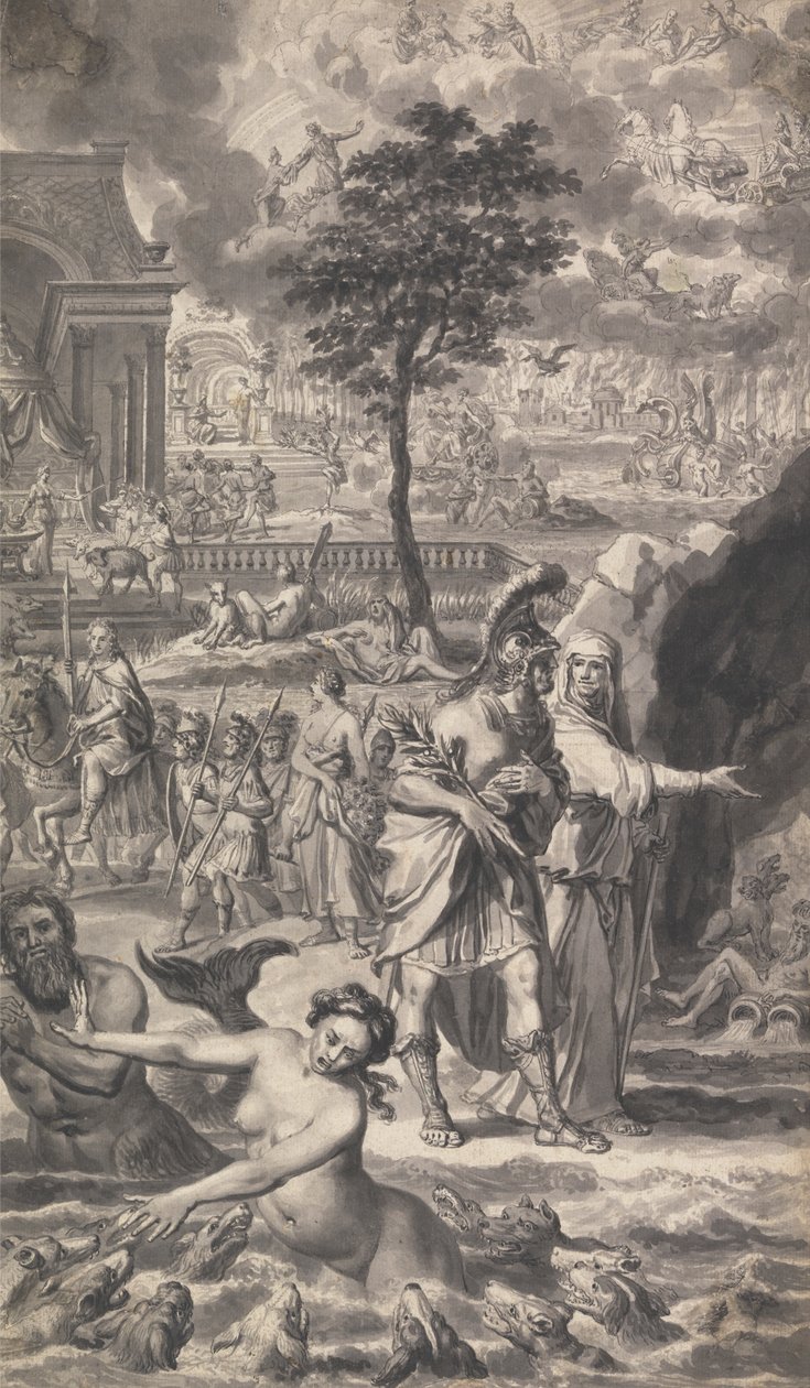 Ilustración de la Metamorfosis de Ovidio de Tonson (una de cuatro) de Unknown artist