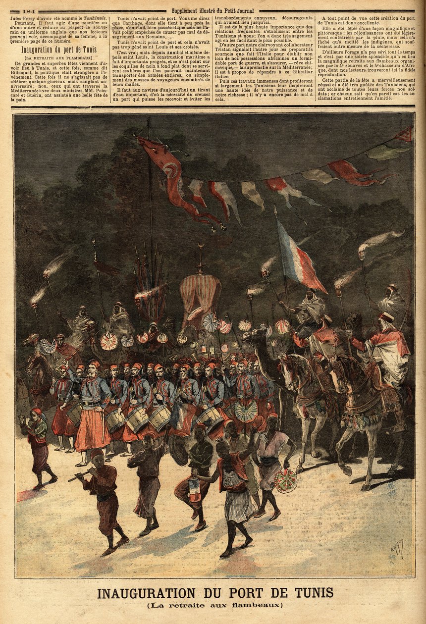 Inauguración del puerto de Túnez de Unknown artist