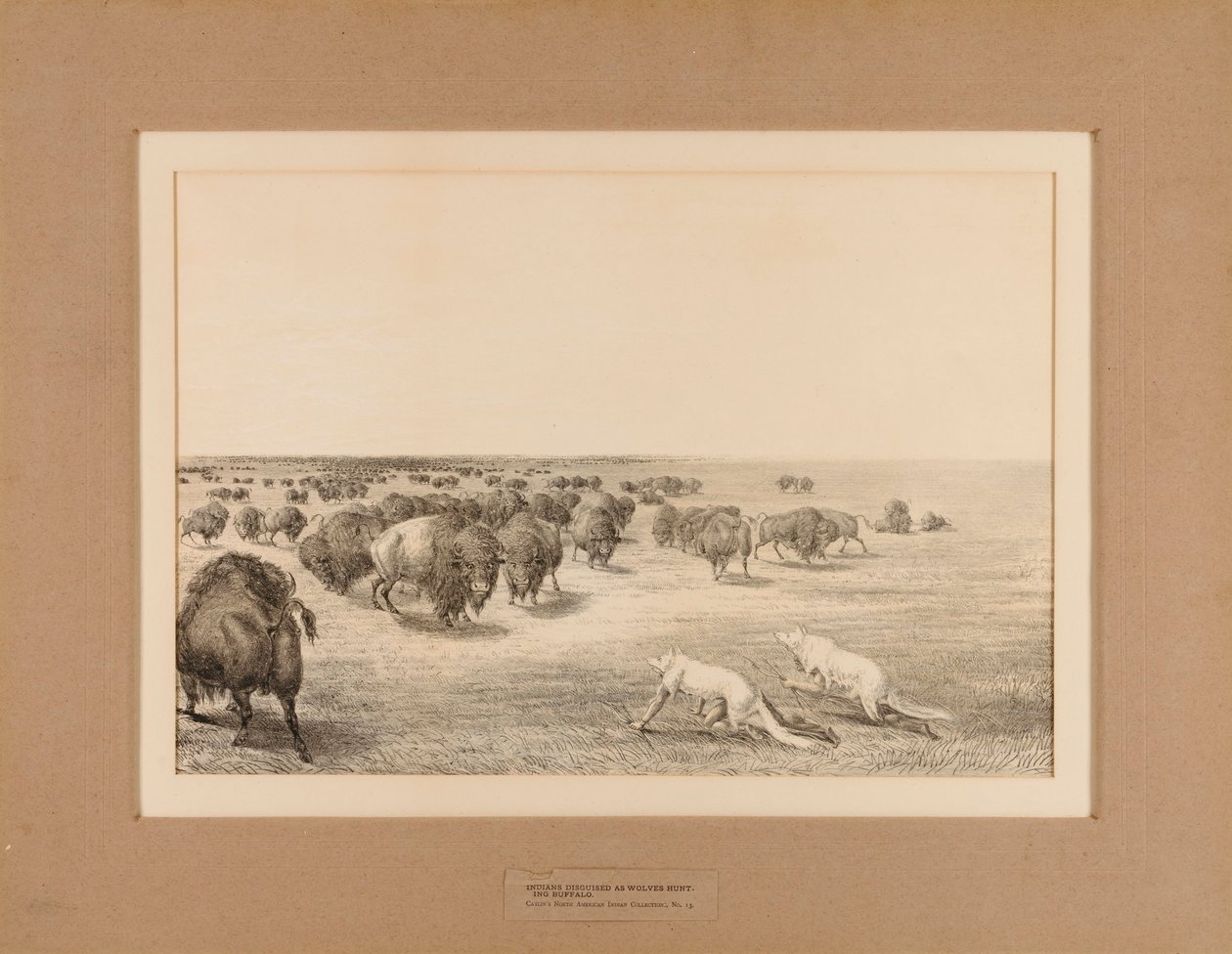 Indios disfrazados de lobos--no. 13 de Unknown artist