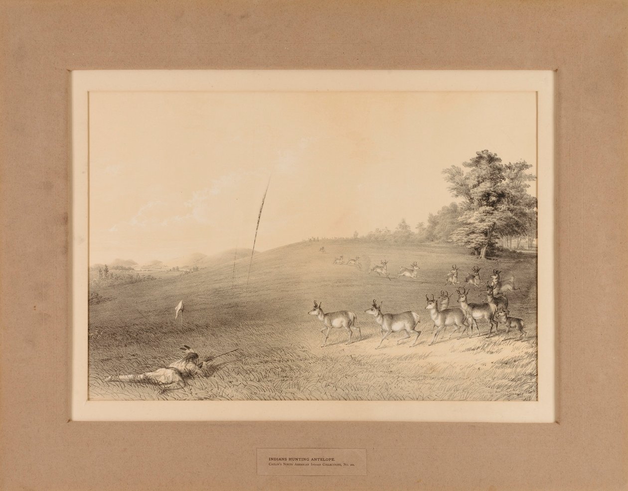 Indios cazando antílopes--no. 20 de Unknown artist