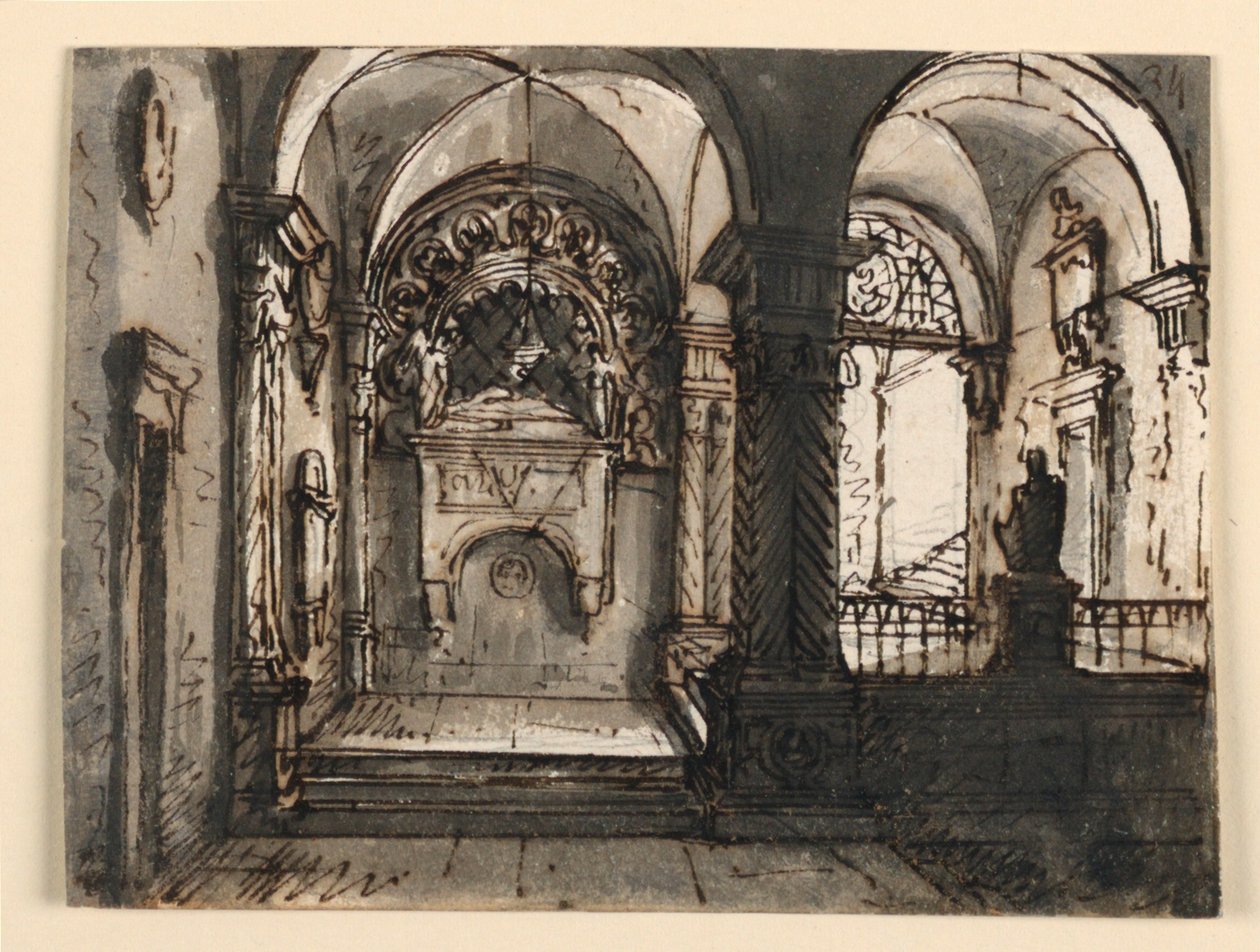 Interior de edificio eclesiástico de Unknown artist
