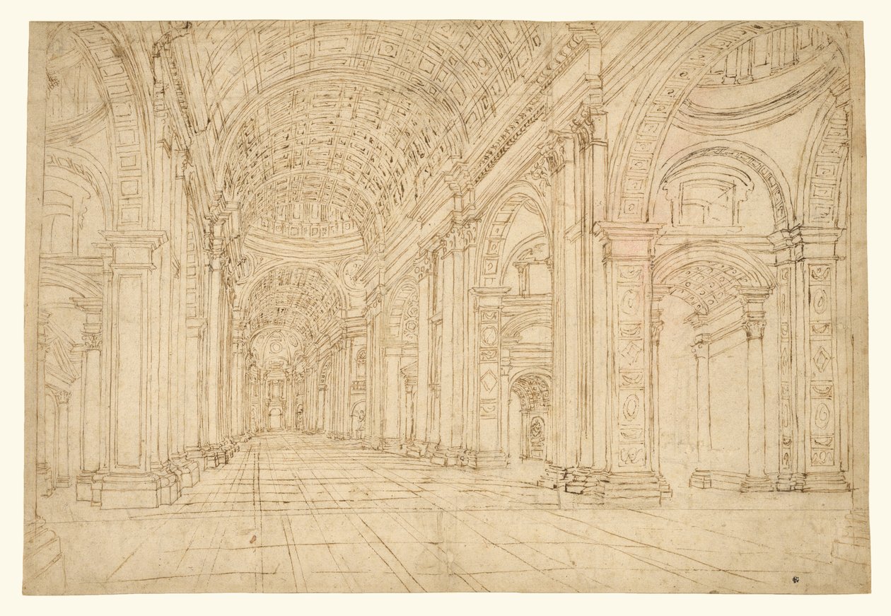 Interior de la Basílica de San Pedro de Unknown artist