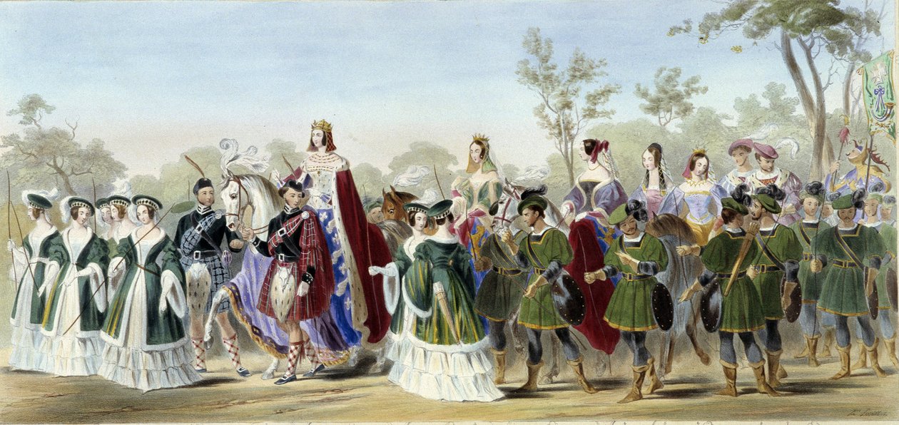 Jane Georgina, Lady Seymour en "Caballero de Inglaterra" de J. Whatman, ed. T. M