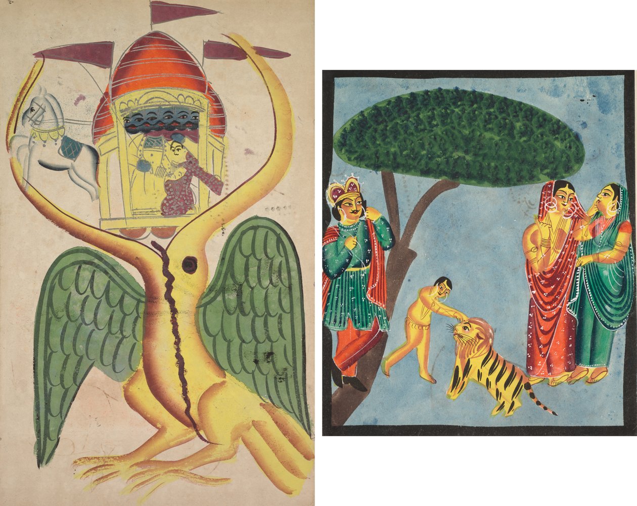 Jatayu Hinders Ravana’s Chariot, Trying to Prevent the Abduction of Sita de Unknown artist