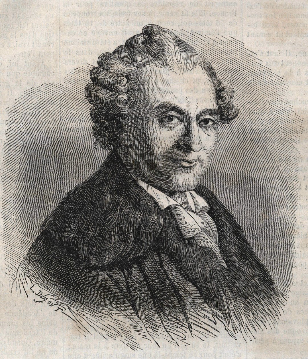 Jean Michel Sedaine. Dramaturgo francés 1719-1797 de Unknown artist
