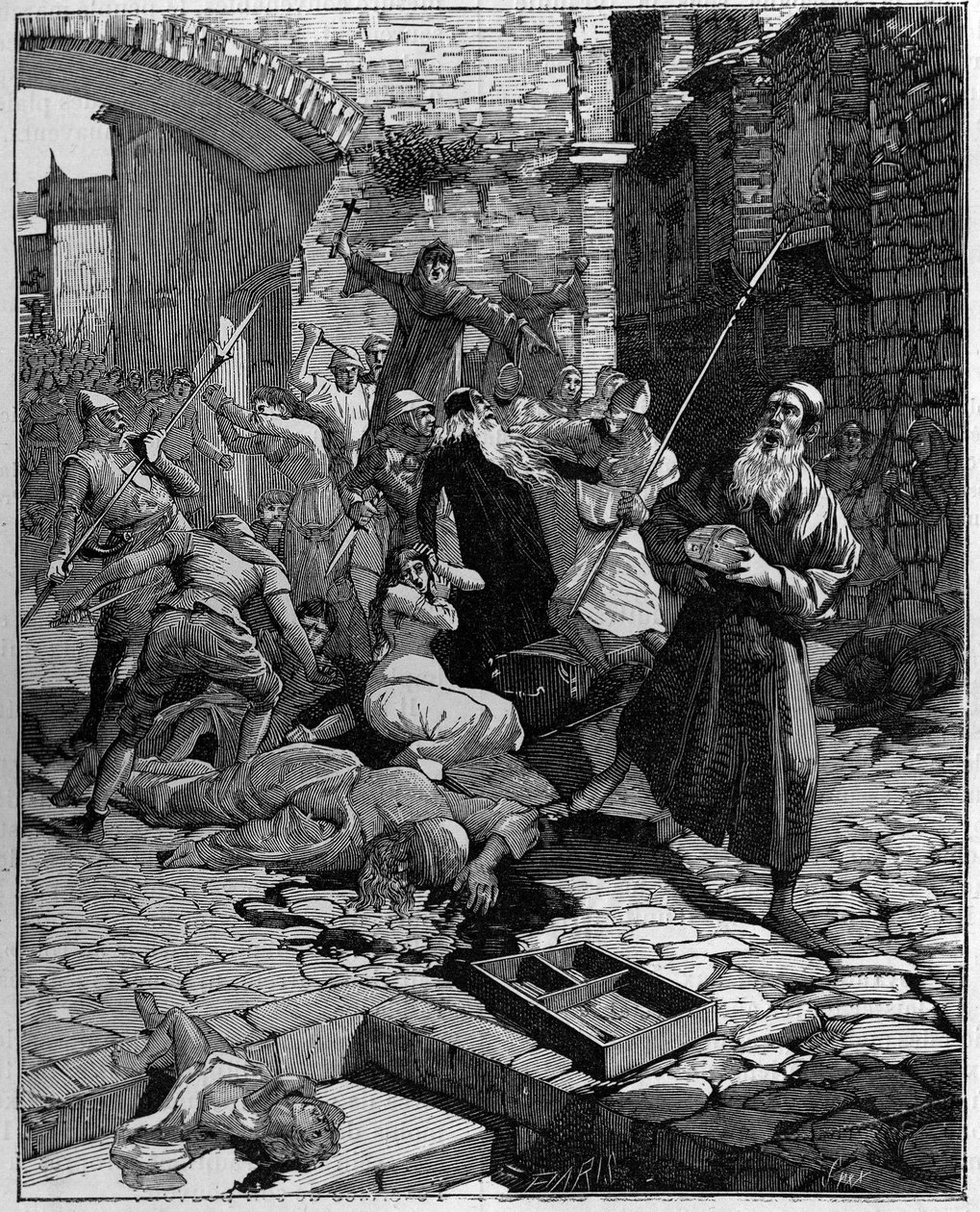 Judíos despojados de sus propiedades y expulsados de Francia en el siglo XIII. de Unknown artist