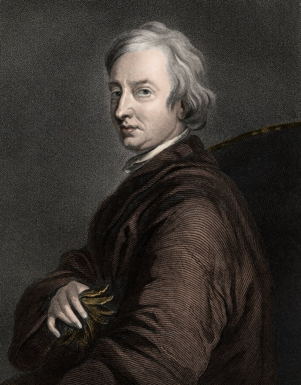 John Dryden 1631-1700 - grabado - siglo XIX de Unknown artist