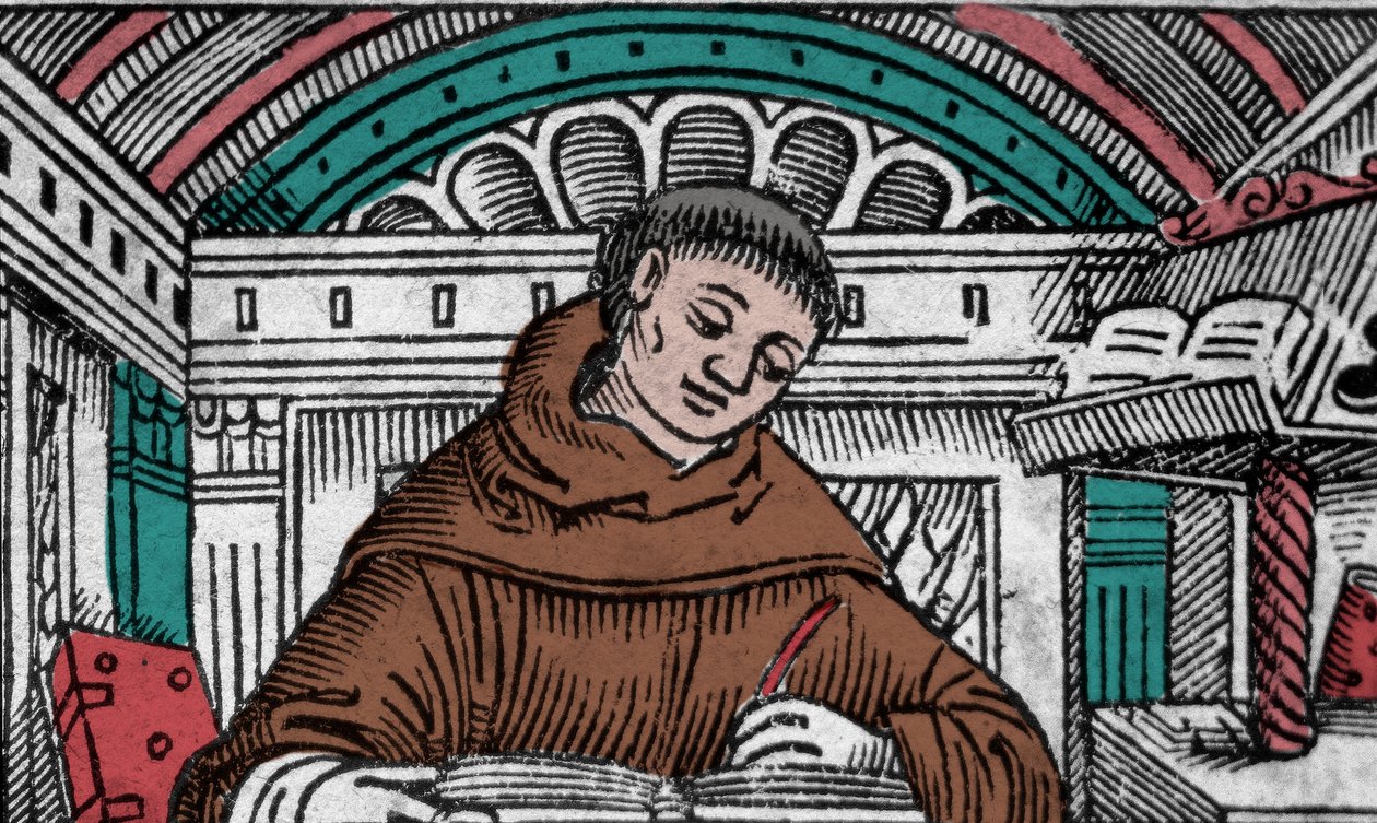 Juan Duns Escoto (1265? -1308), también llamado Jean Duns Scott o Jean Duns Scot, filósofo franciscano. Grabado del siglo XVI de Unknown artist