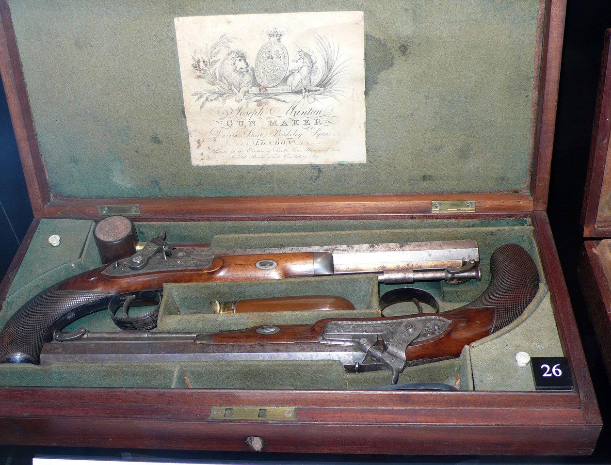 Juego de duelo de pistolas de Joseph Manton de Unknown artist