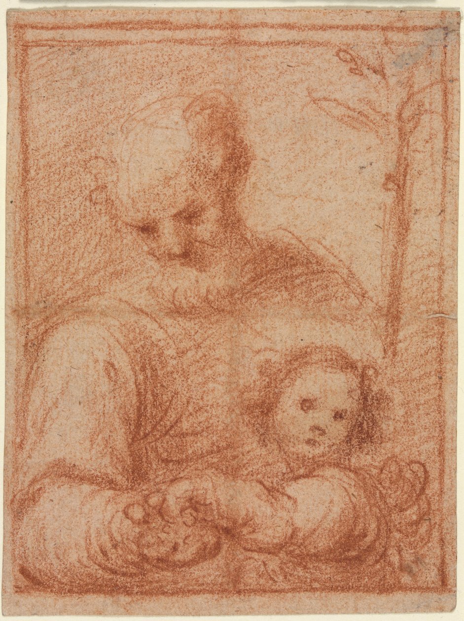 José y el niño (recto) de Unknown artist