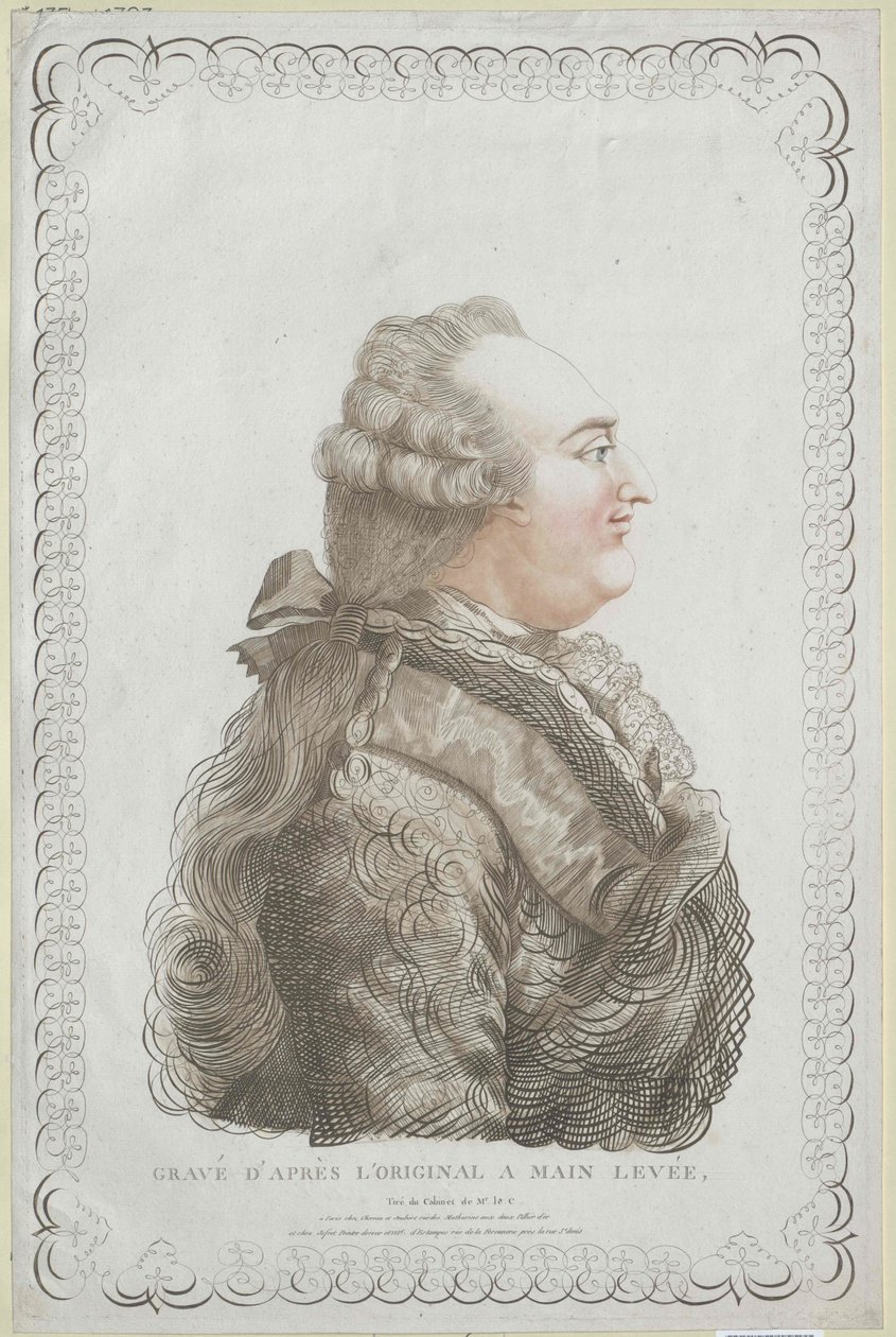 Rey de Francia Luis XVI (huella) de Unknown artist