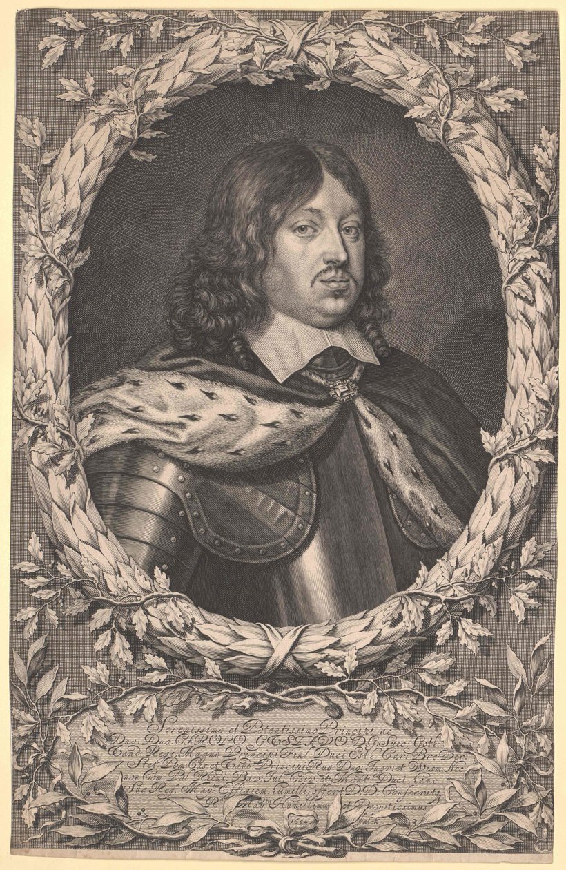 Rey de Suecia Carlos X. Gustavo (imprimir) de Unknown artist