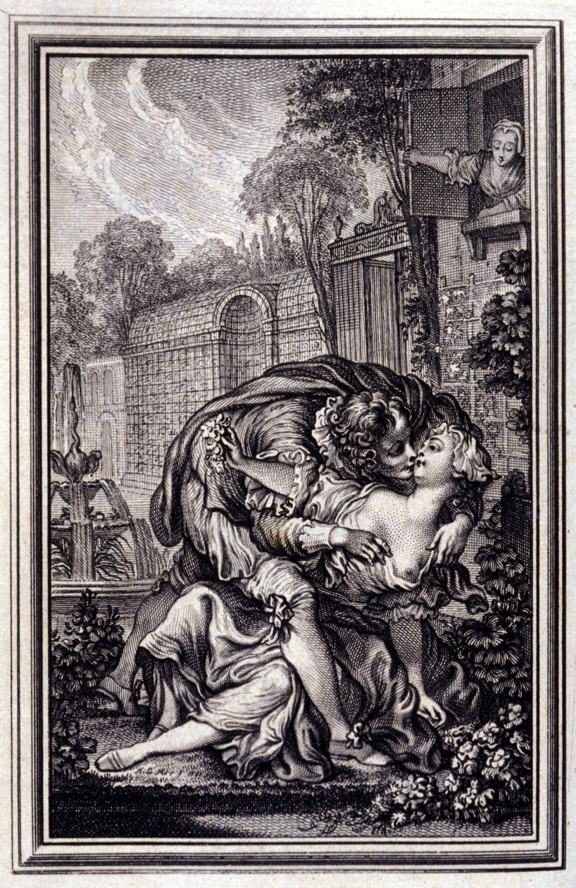 La sirvienta justificada - en “Cuentos y nuevas en verso” de Jean La Fontaine. 1762. de Unknown artist