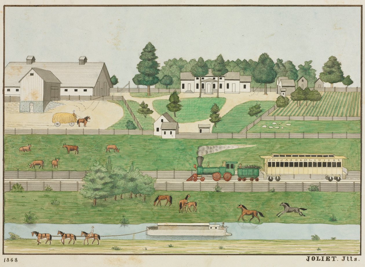 Paisaje, Joliet, Illinois de Unknown artist
