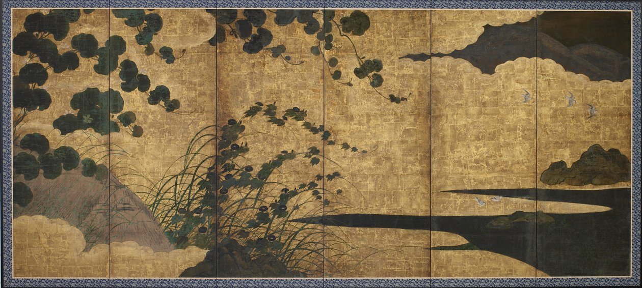 Paisaje con vides en flor de Unknown artist