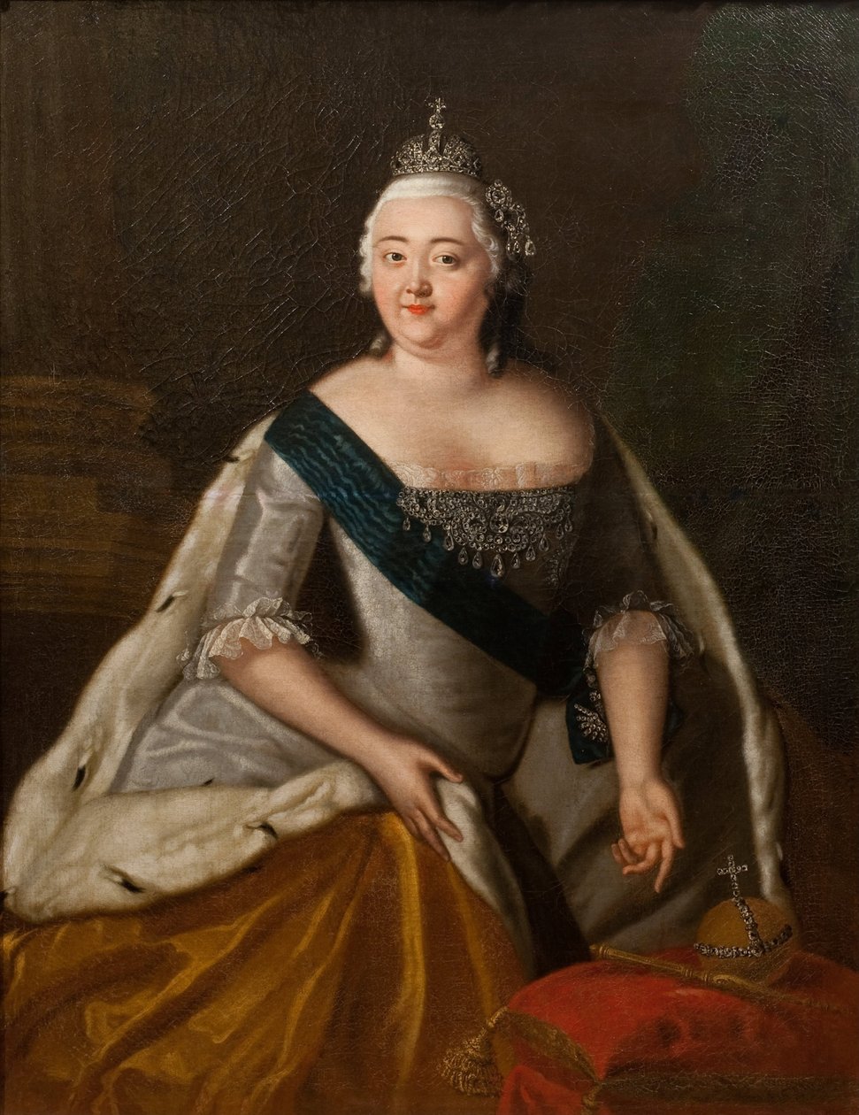 La emperatriz Isabel de Rusia - Retrato de la emperatriz Isabel de Rusia (1709-1762), Anónimo de Unknown artist