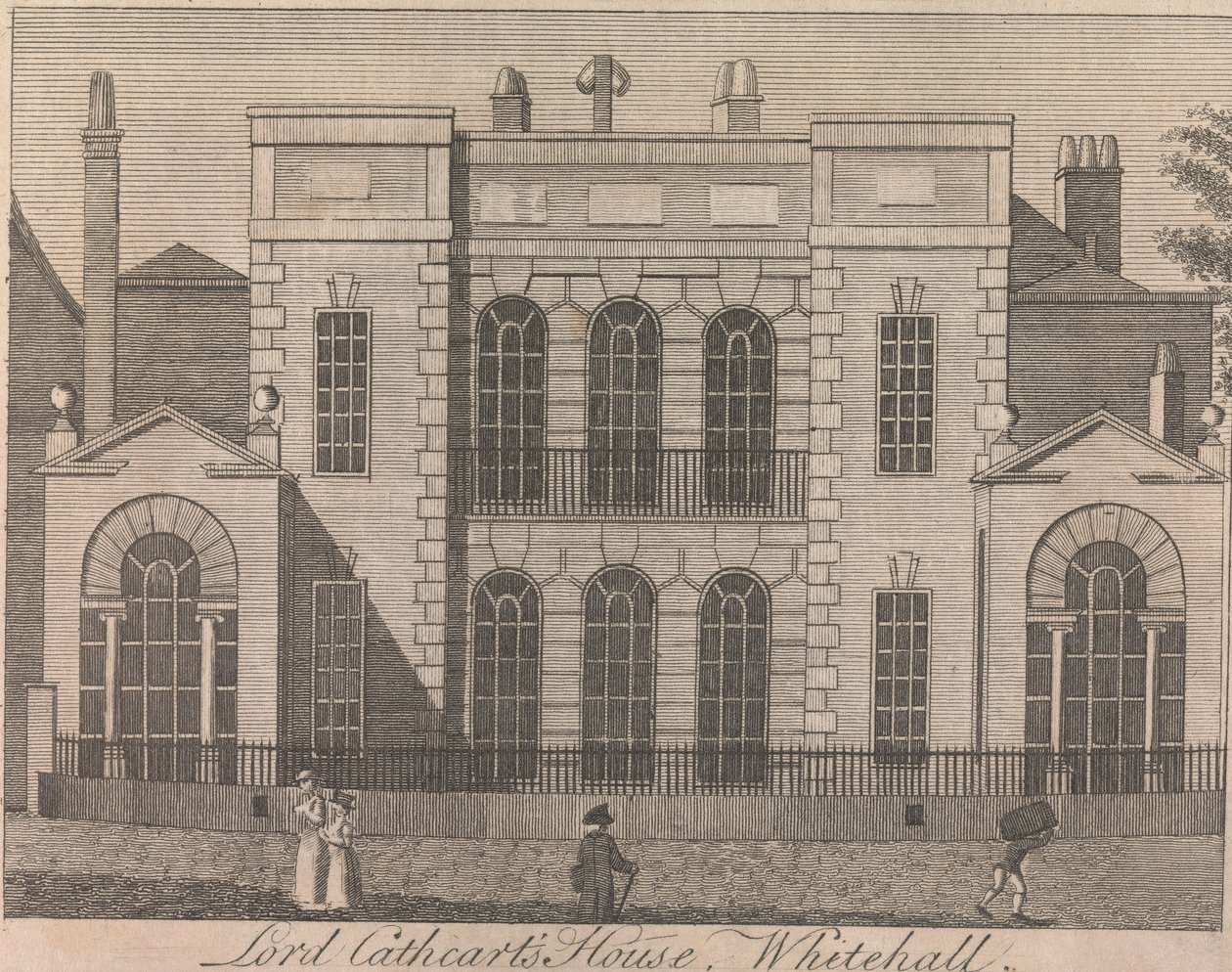Casa de Lord Cathcart, Whitehall; página 58 (Volumen Uno) de Unknown artist