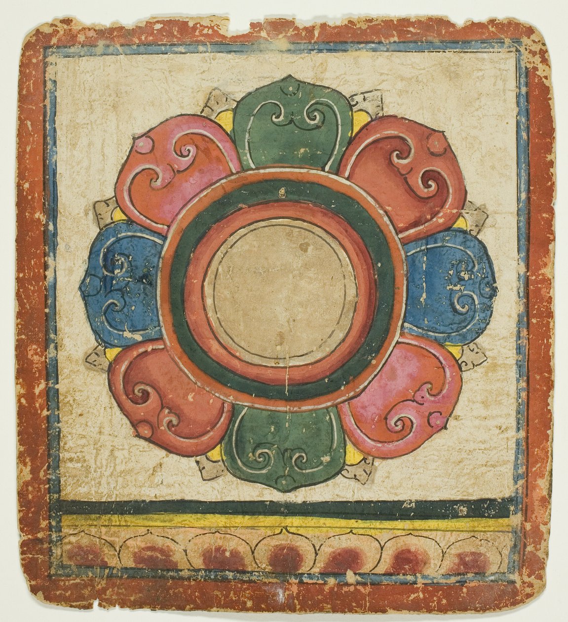 Loto de un juego de cartas de iniciación (Tsakali) de Unknown artist