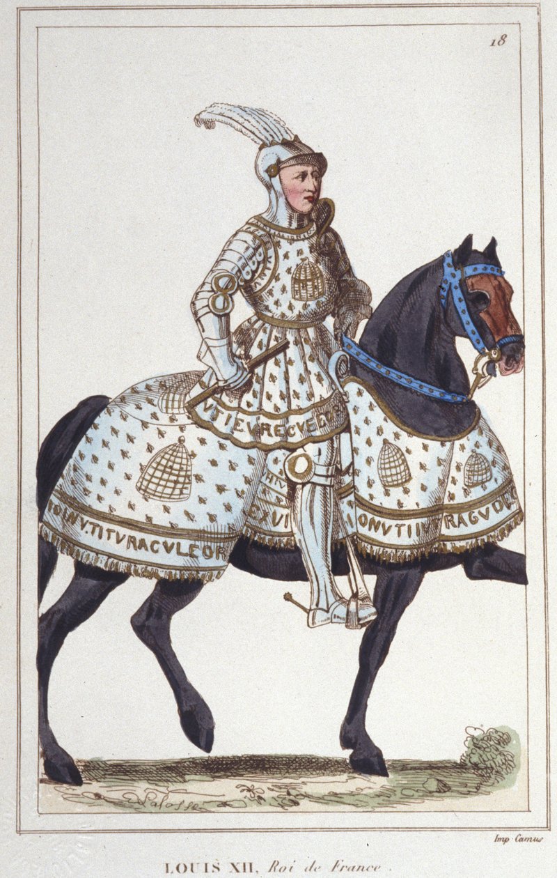 Luis XII (1462 -1515), Rey de Francia grabado de 1830 de Unknown artist